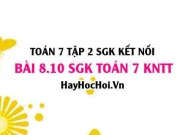 Bài 8.10 SGK Toán 7 Tập 2 Kết nối tri thức